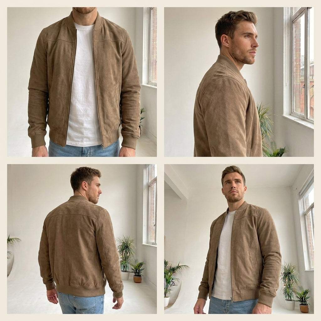 VICTORIO | Chaqueta Suede Signature