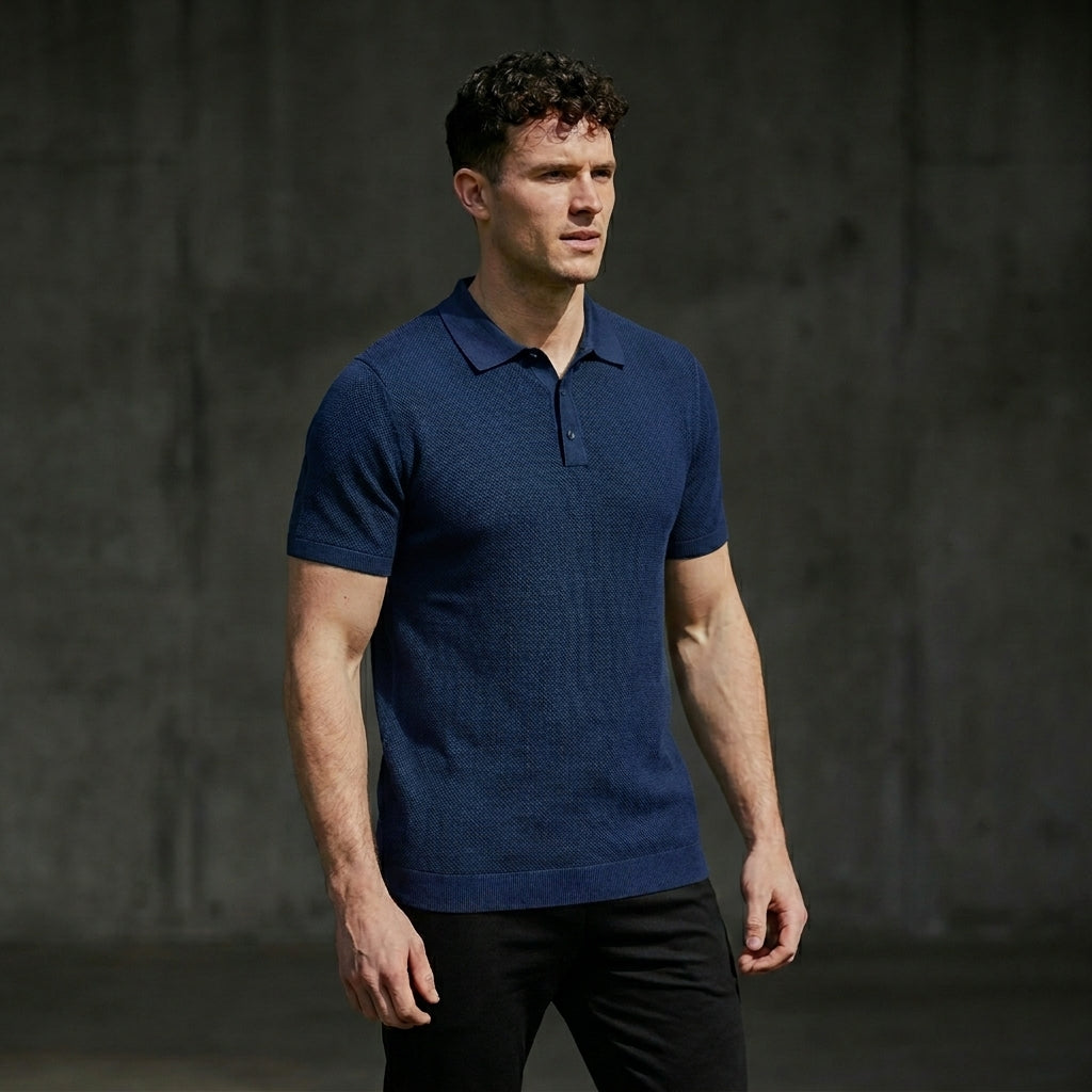 AZUR | Polo de Lino Premium