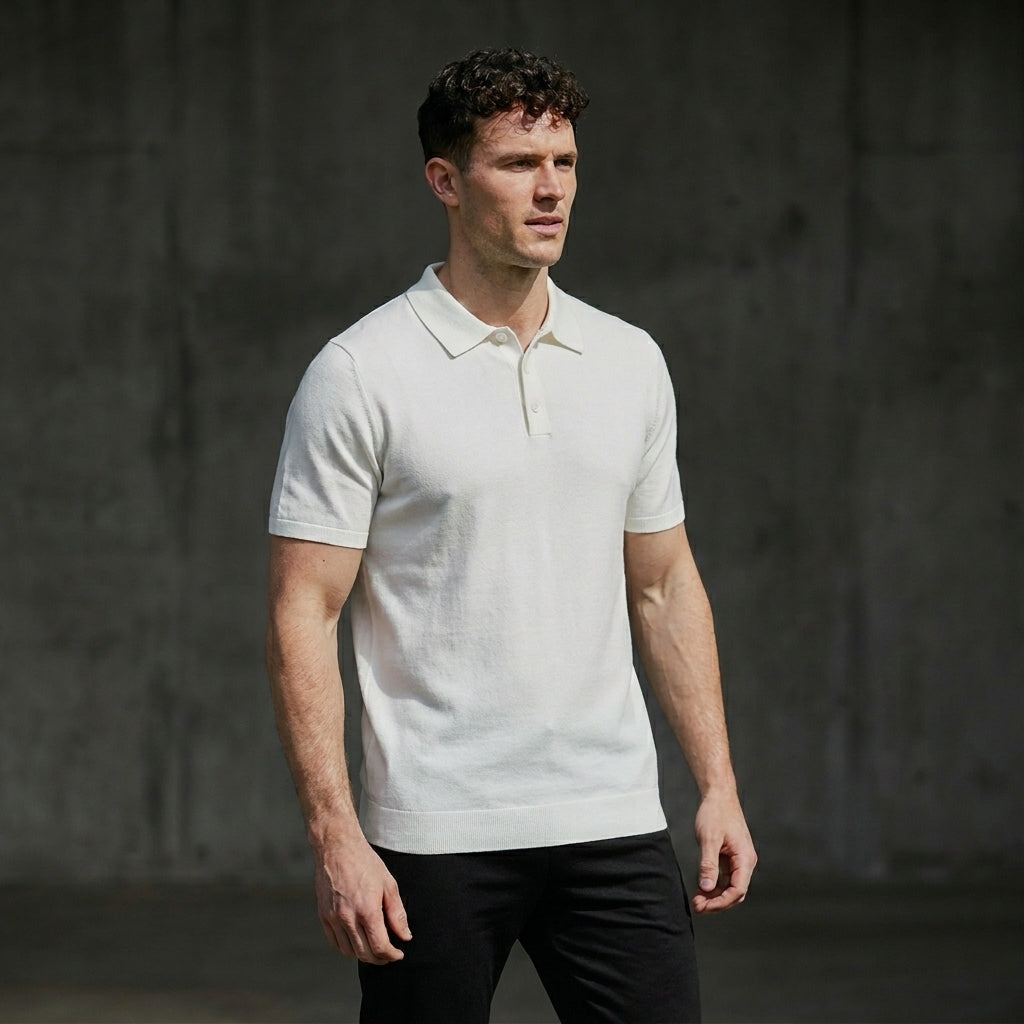 AZUR | Polo de Lino Premium