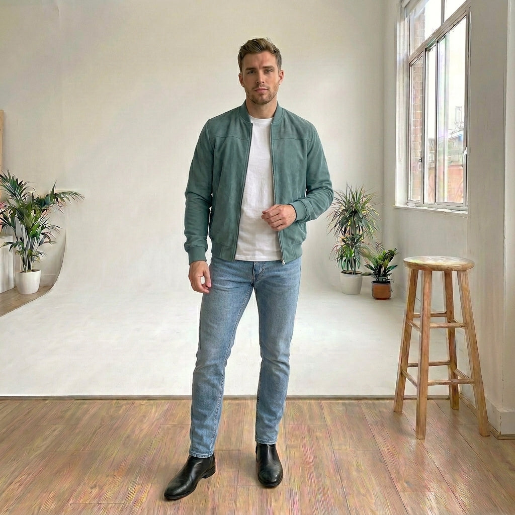 VICTORIO | Chaqueta Suede Signature